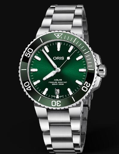 Review Oris Aquis Date 39.5mm Replica Watch 01 733 7732 4157-07 8 21 05PEB